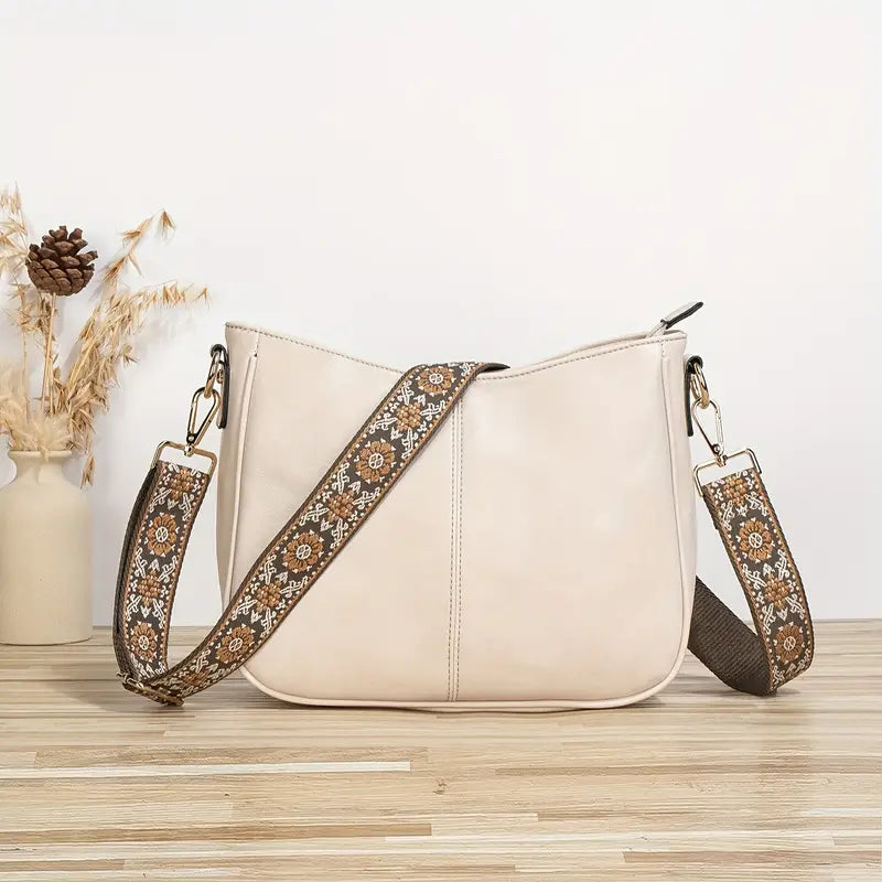 Quirina | Borsa Tracolla Donna Vegana Elegante con Dettagli Dorati 2