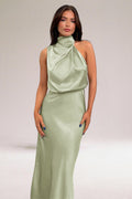 Melissa | Glamour Satin Kleid