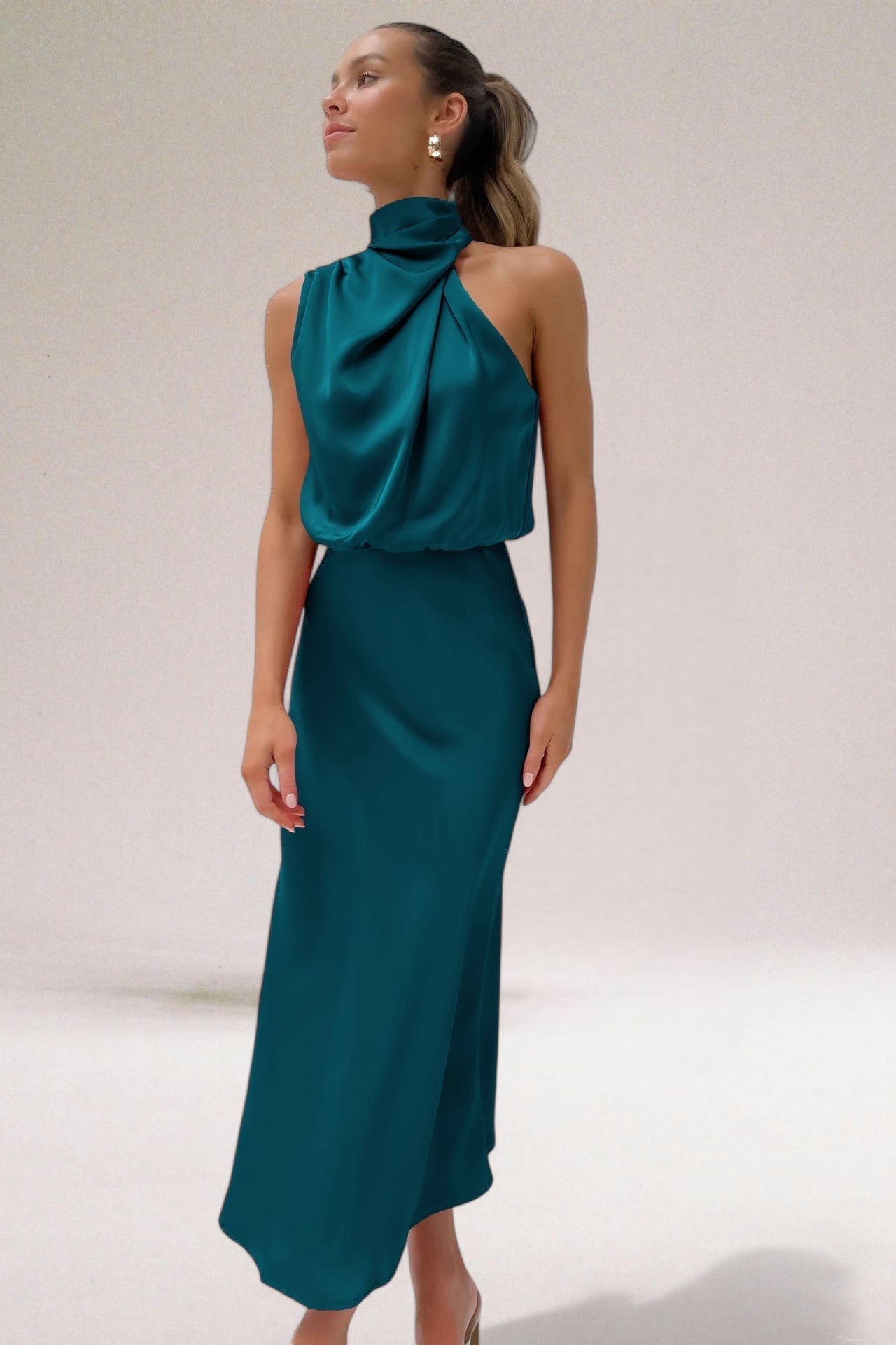 Melissa | Glamour Satin Kleid