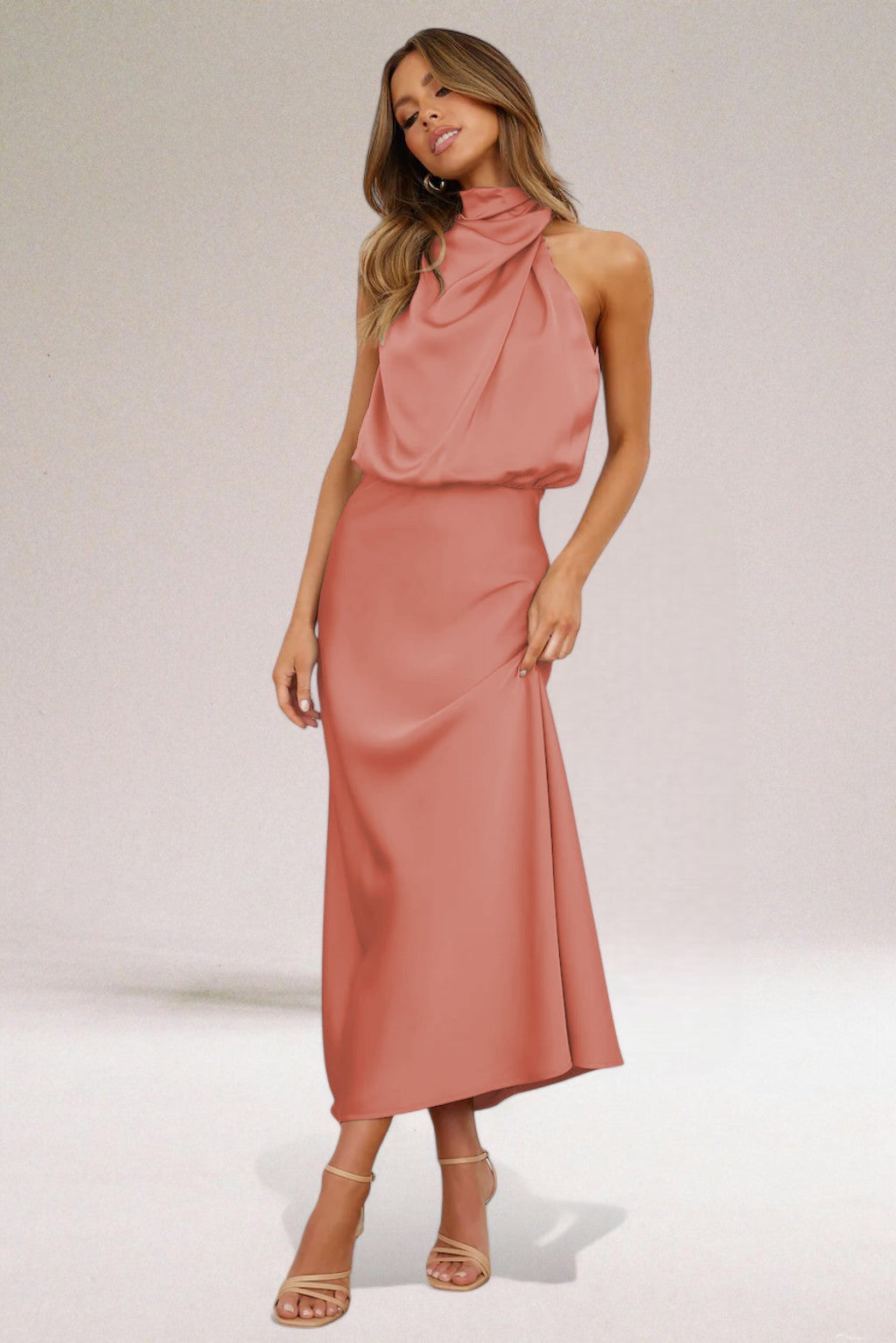 Melissa | Glamour Satin Kleid