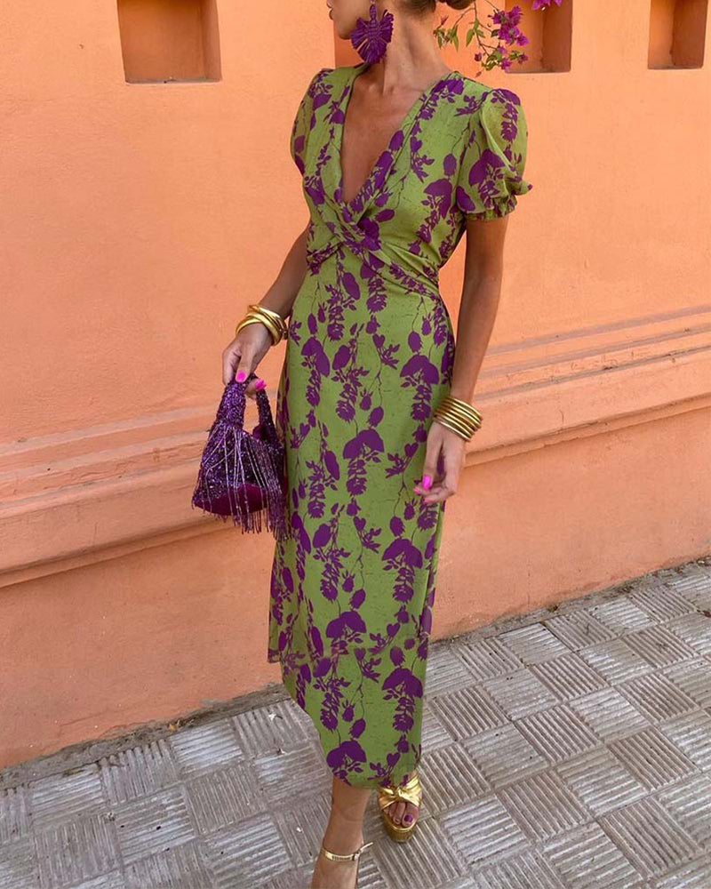 Fia | Kleid mit Puffärmeln