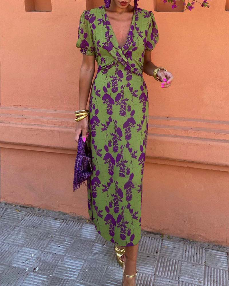 Fia | Kleid mit Puffärmeln