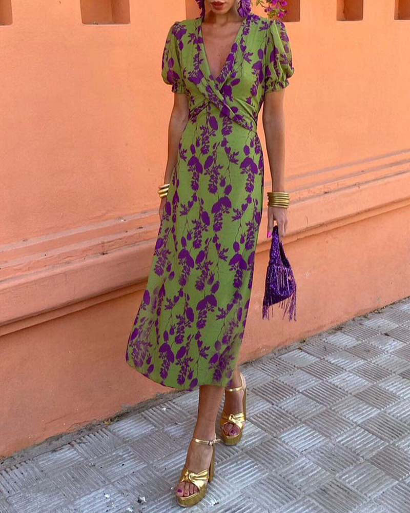 Fia | Kleid mit Puffärmeln