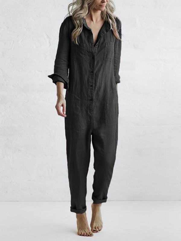 Nora | Jumpsuit mit langen Ärmeln
