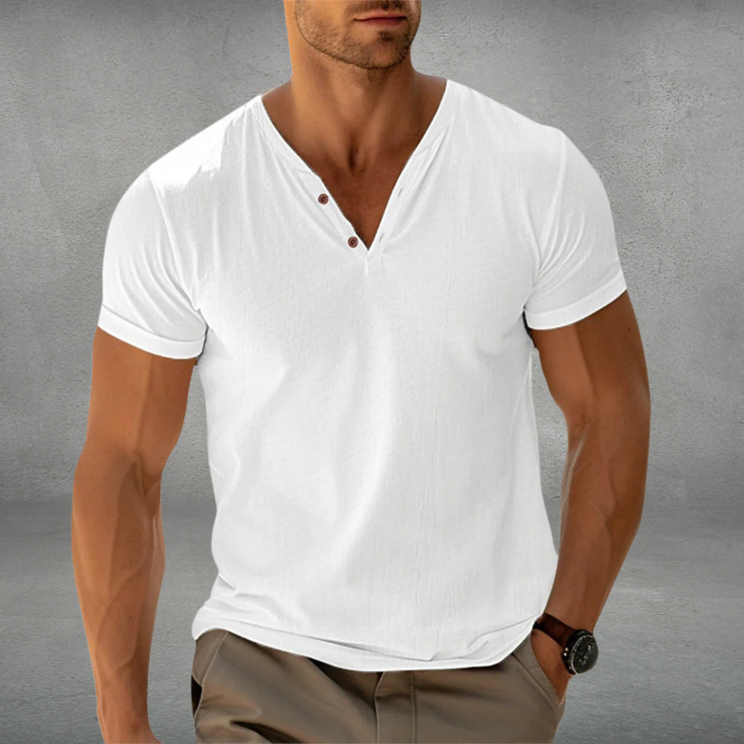 Florian | Polo T-Shirt Slim Fit aus elegantem Baumwollstoff 1+1