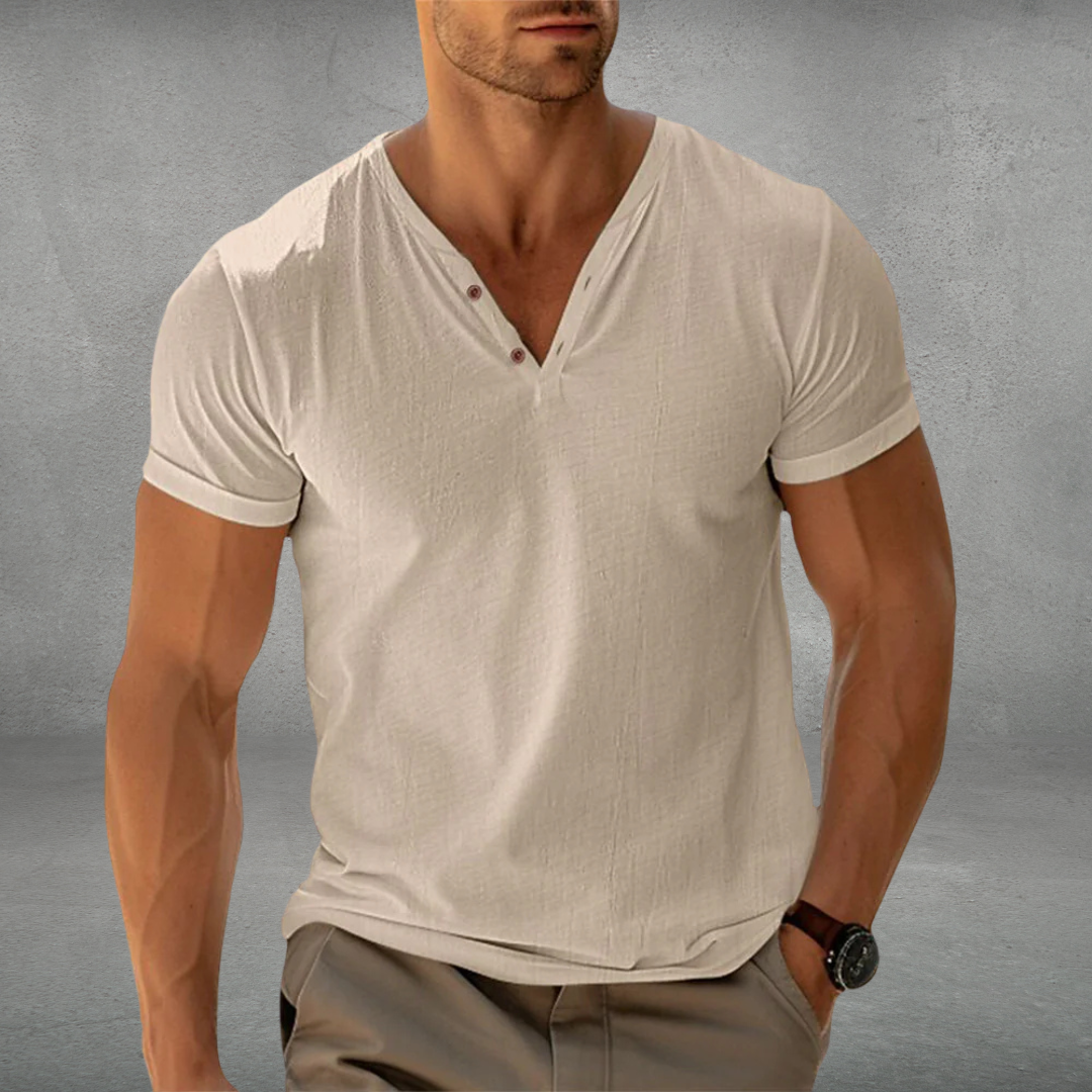 Florian | Polo T-Shirt Slim Fit aus elegantem Baumwollstoff 1+1