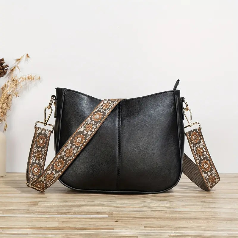Quirina | Borsa Tracolla Donna Vegana Elegante con Dettagli Dorati 3