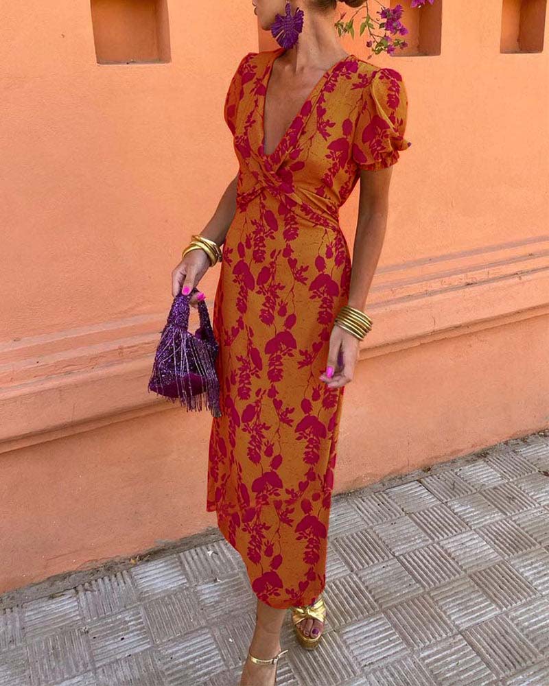 Fia | Kleid mit Puffärmeln