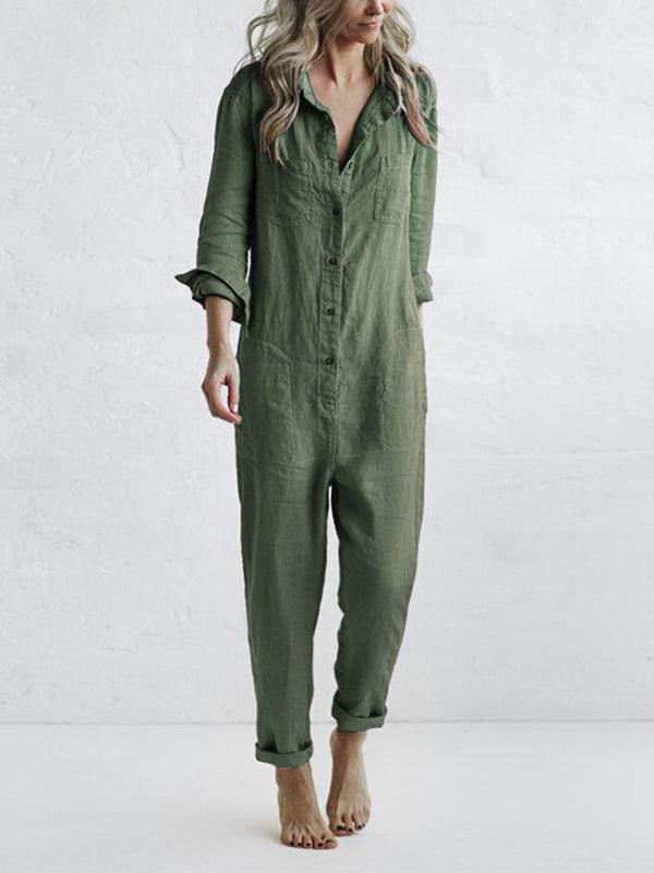 Nora | Jumpsuit mit langen Ärmeln