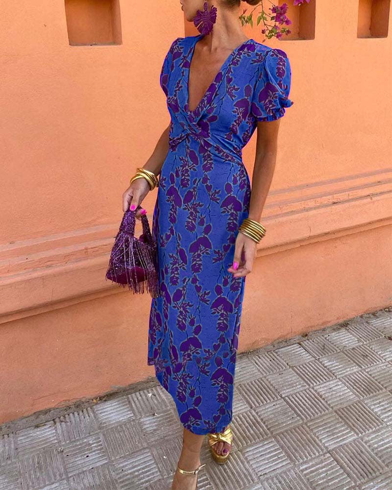 Fia | Kleid mit Puffärmeln