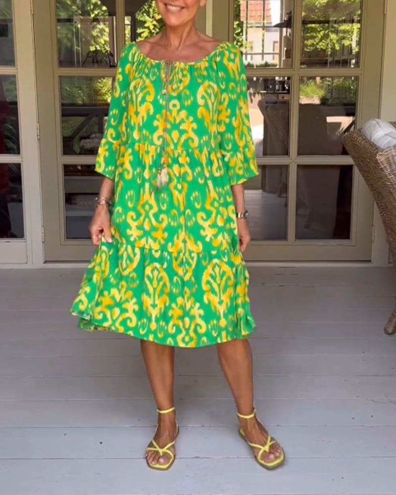 Mia | Modisches bedrucktes Kleid