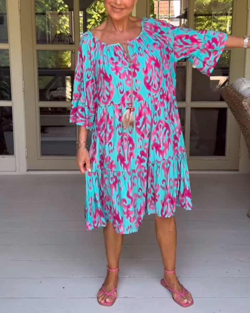 Mia | Modisches bedrucktes Kleid