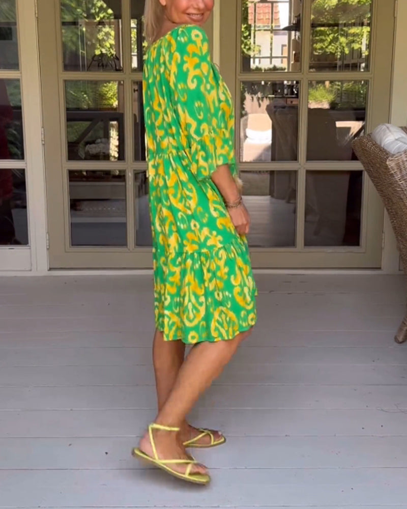 Mia | Modisches bedrucktes Kleid