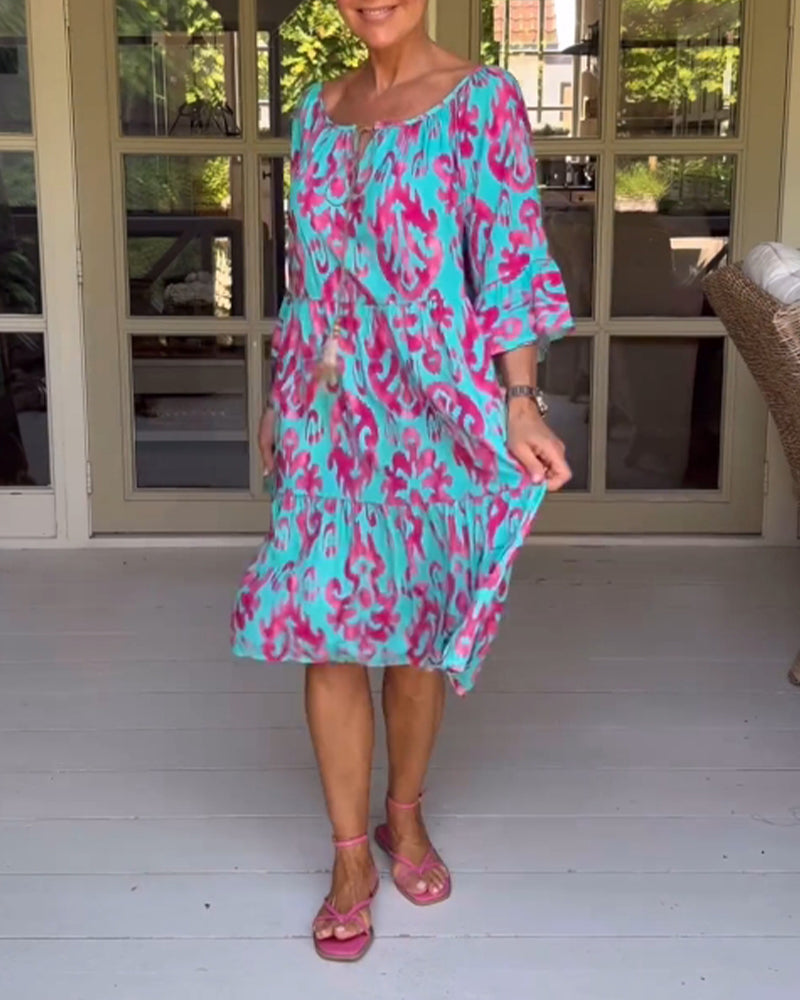 Mia | Modisches bedrucktes Kleid