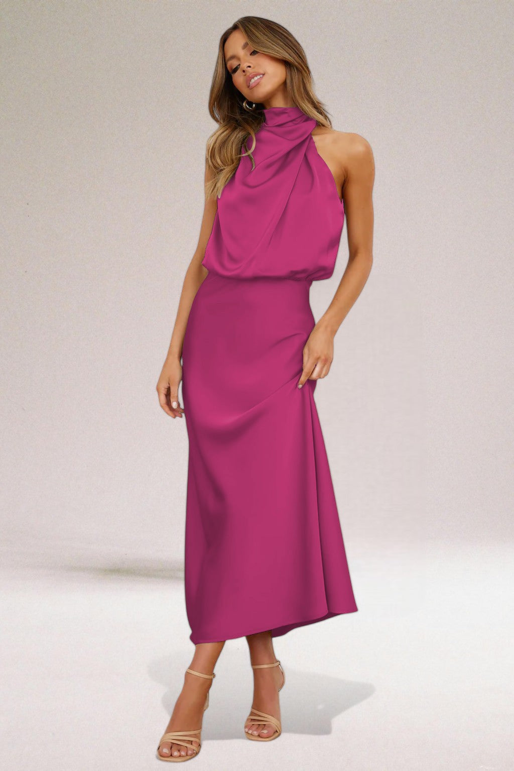 Melissa | Glamour Satin Kleid
