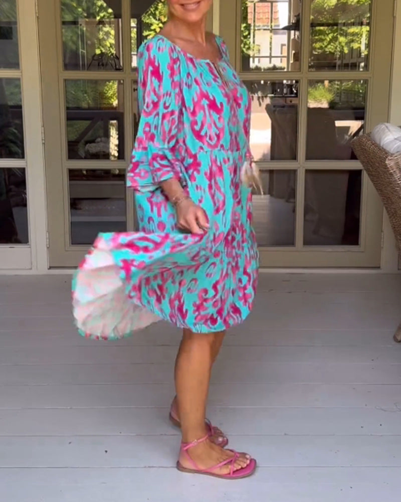 Mia | Modisches bedrucktes Kleid