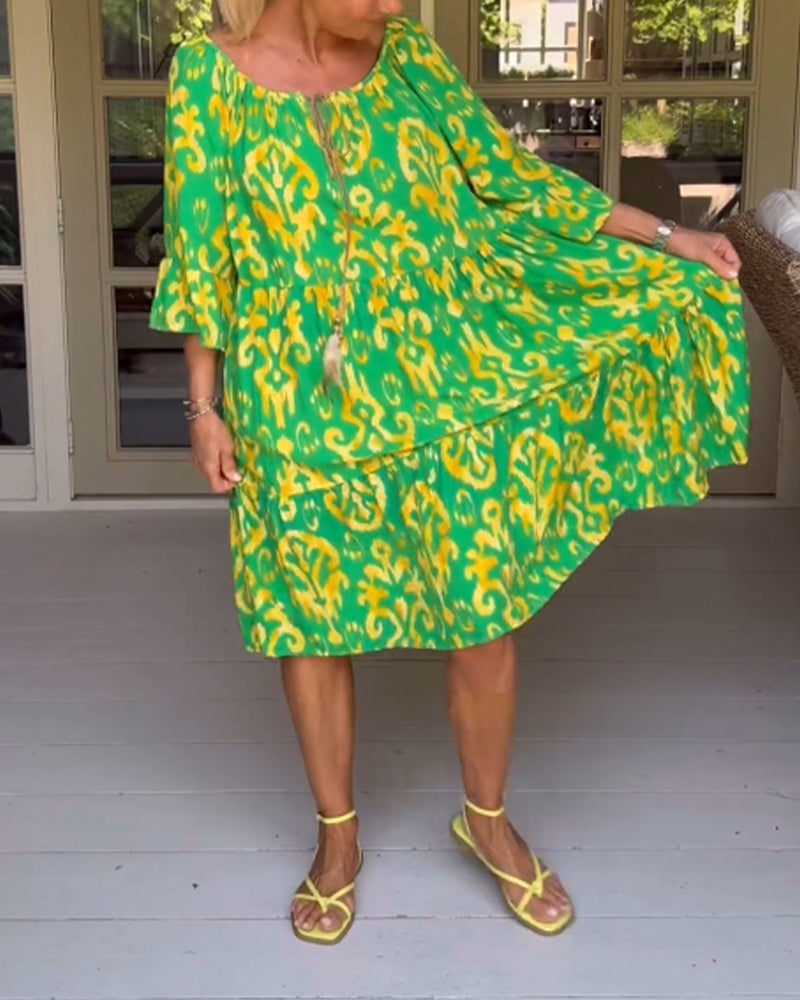 Mia | Modisches bedrucktes Kleid