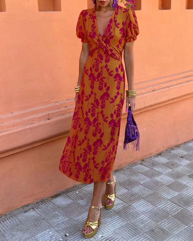 Fia | Kleid mit Puffärmeln