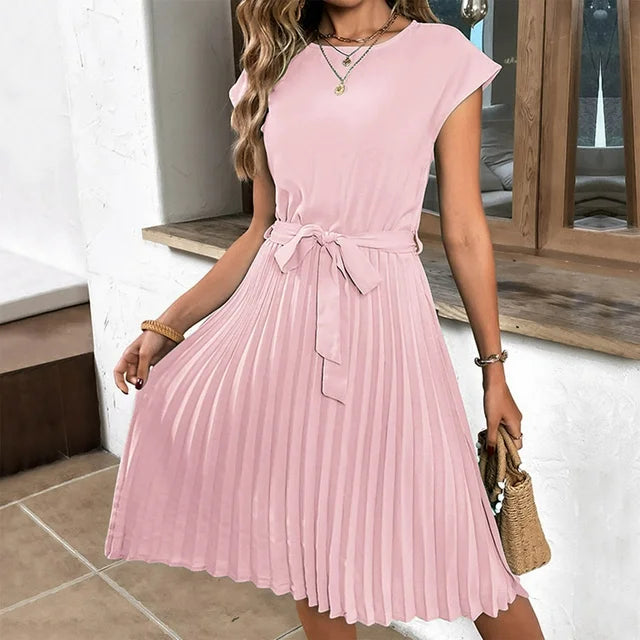 Emma | Plissiertes Kleid in Minzgrün für Zeremonien