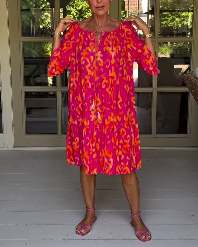 Mia | Modisches bedrucktes Kleid
