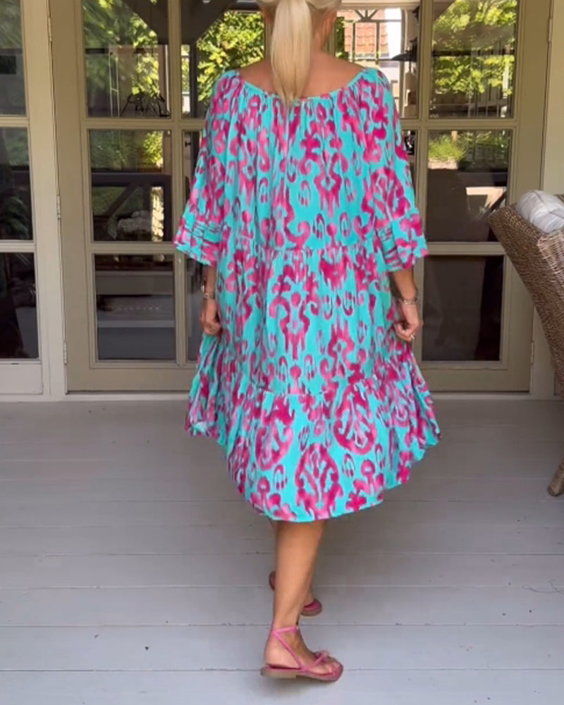 Mia | Modisches bedrucktes Kleid