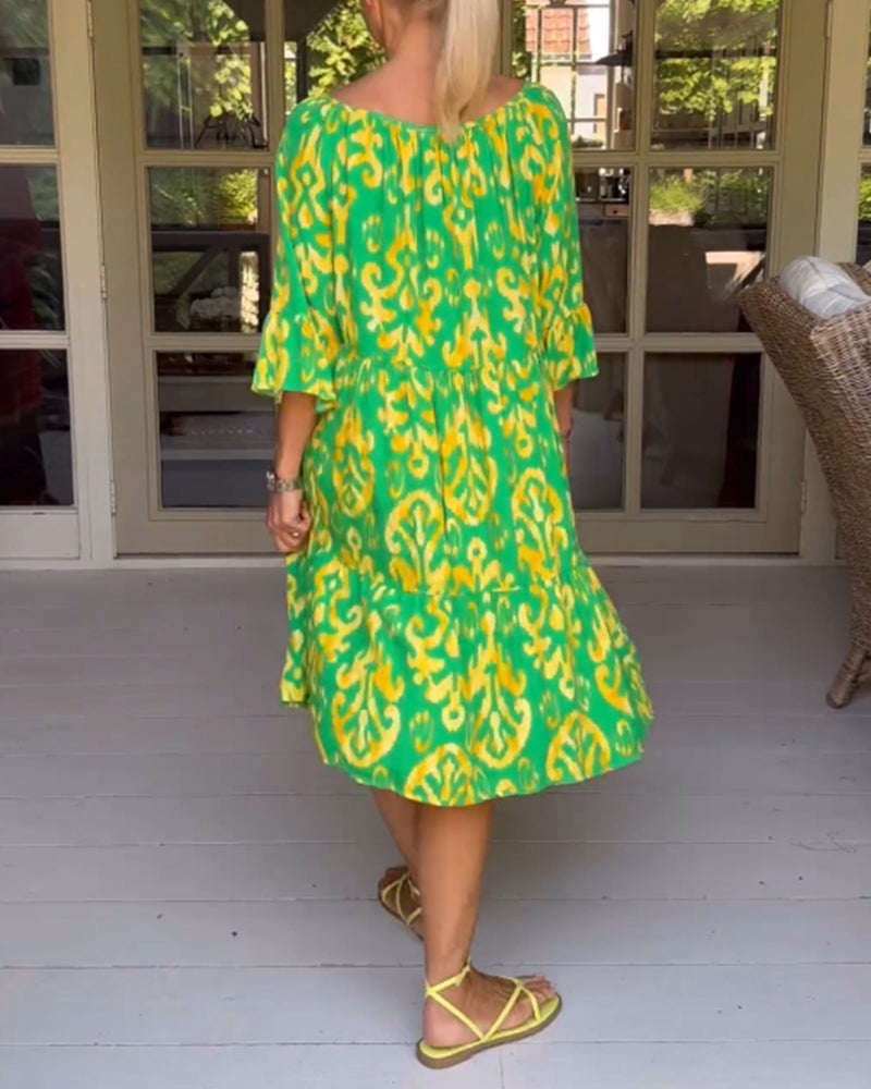Mia | Modisches bedrucktes Kleid