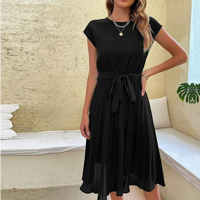 Emma | Plissiertes Kleid in Minzgrün für Zeremonien