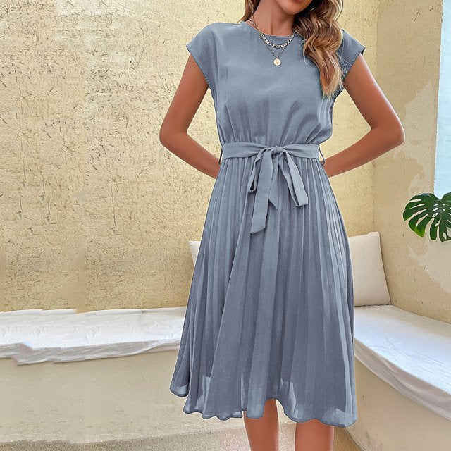 Emma | Plissiertes Kleid in Minzgrün für Zeremonien