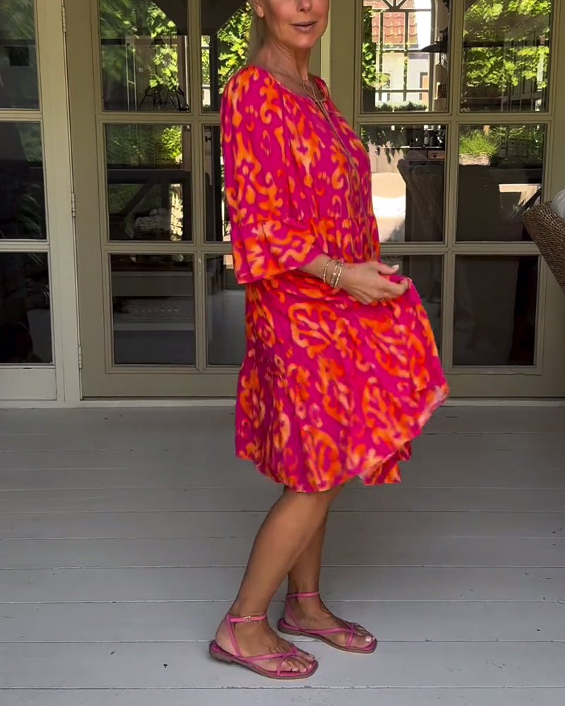 Mia | Modisches bedrucktes Kleid