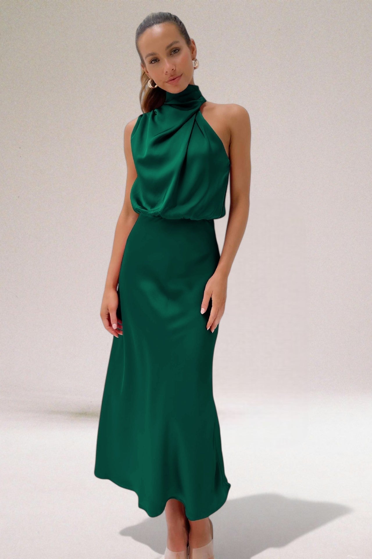 Melissa | Glamour Satin Kleid
