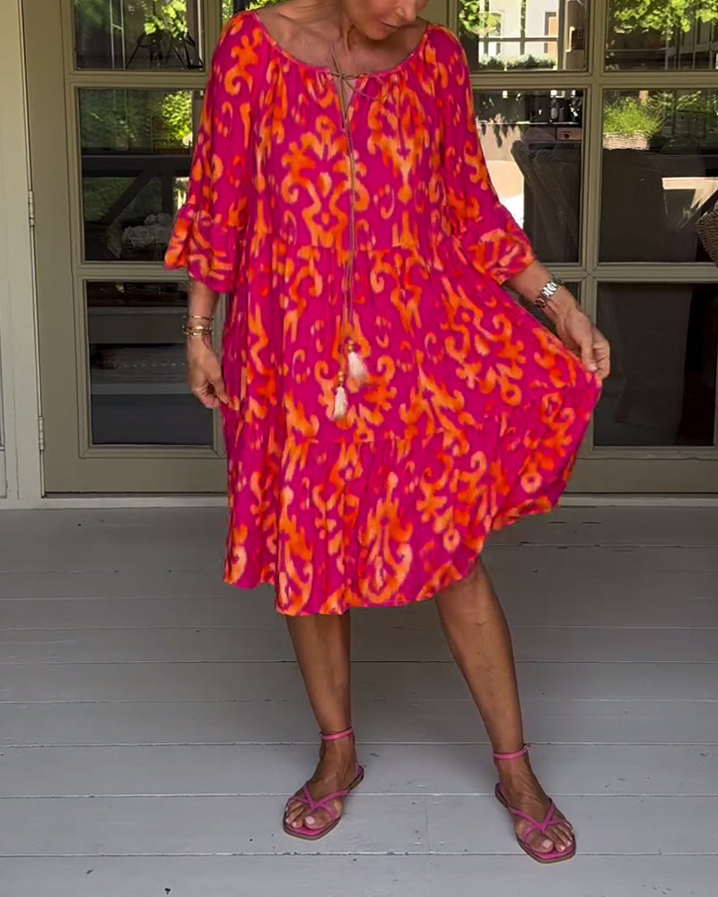 Mia | Modisches bedrucktes Kleid