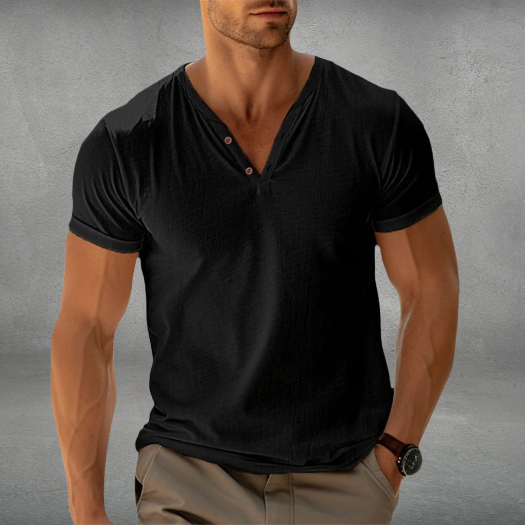 Florian | Polo T-Shirt Slim Fit aus elegantem Baumwollstoff 1+1