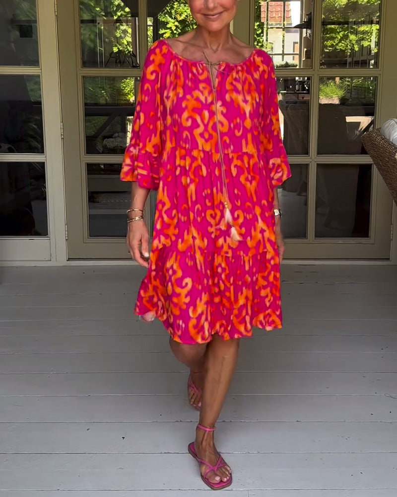 Mia | Modisches bedrucktes Kleid