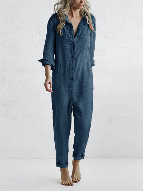 Nora | Jumpsuit mit langen Ärmeln