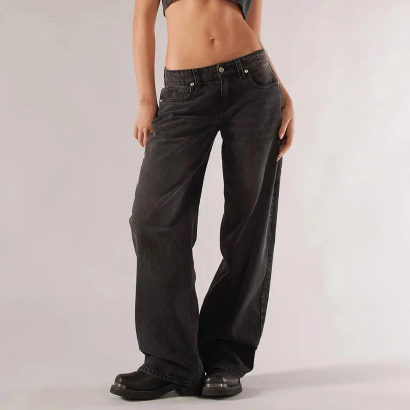 Bella | Weite Jeans mit niedriger Taille
