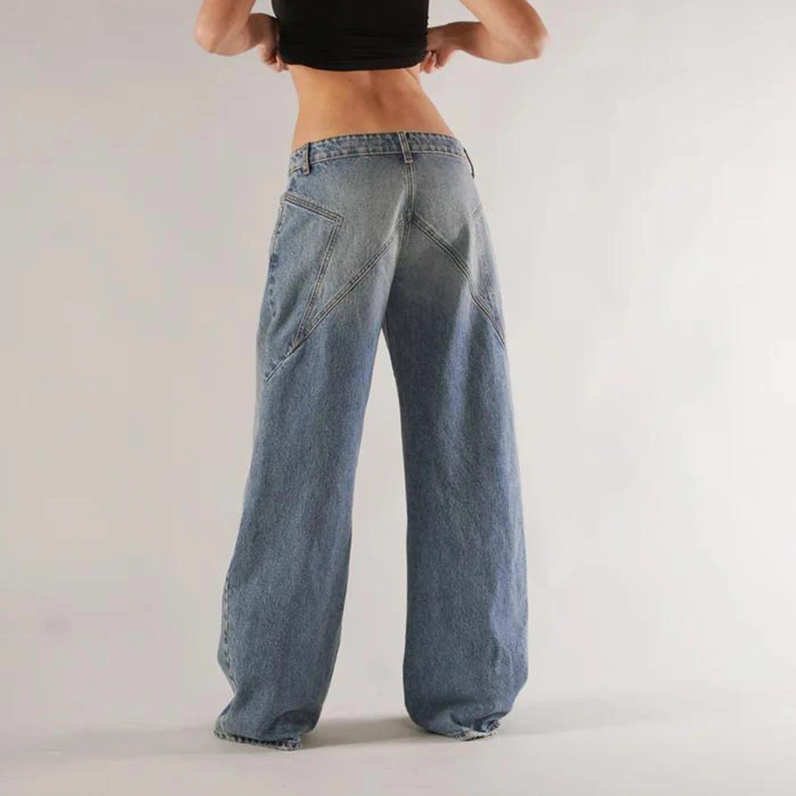 Bella | Weite Jeans mit niedriger Taille