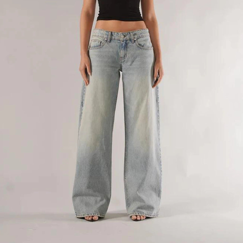Bella | Weite Jeans mit niedriger Taille