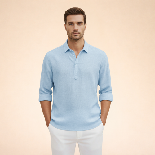 Dario | Polo Uomo Manica Lunga – Traspirante, Leggera & Elegante 4