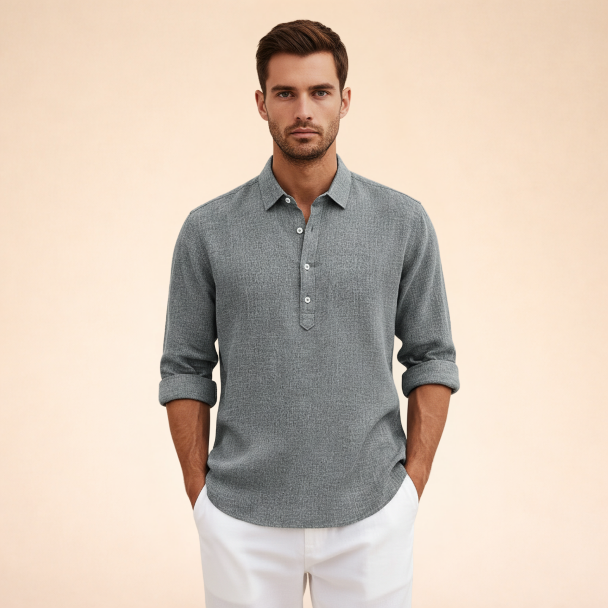 Alessio | Polo Elegante e Traspirante in Lino
