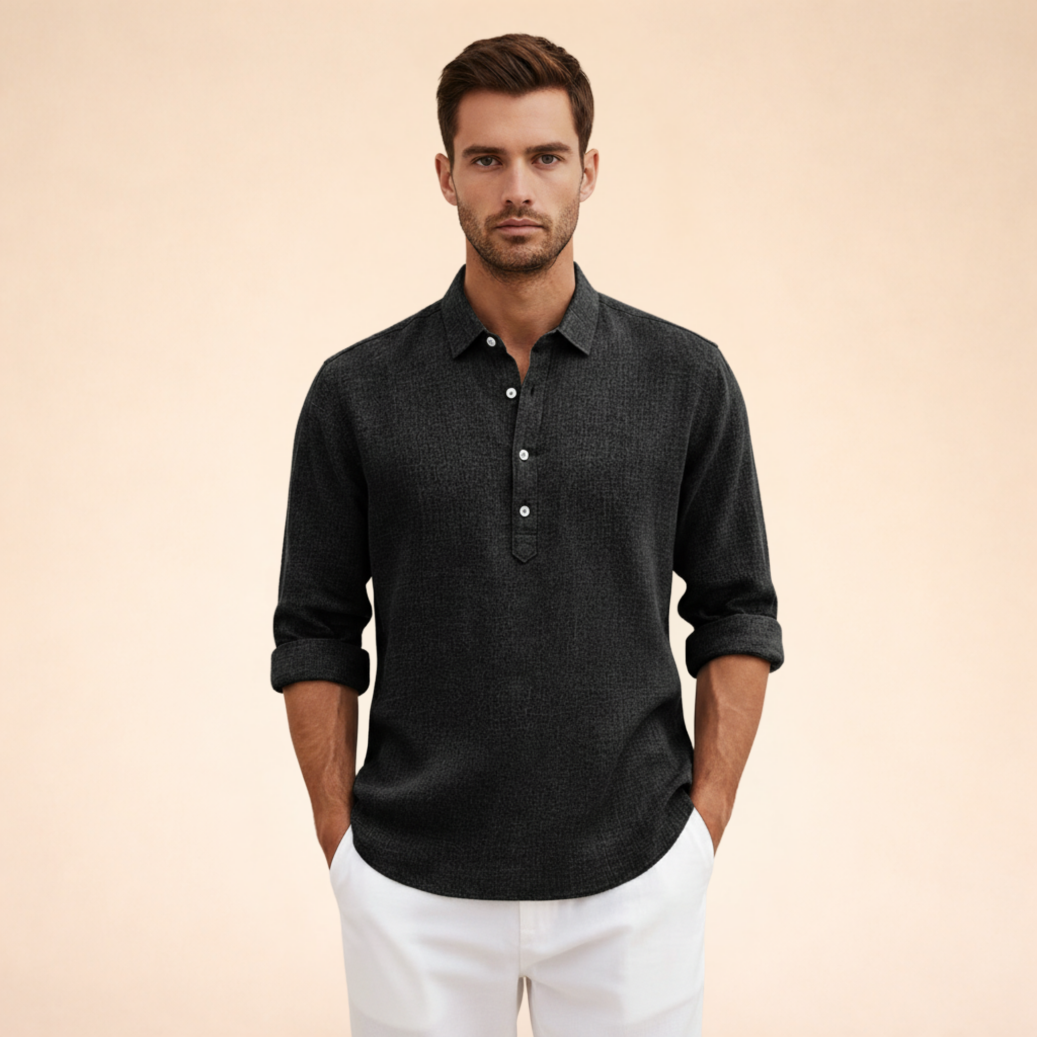Alessio | Polo Elegante e Traspirante in Lino