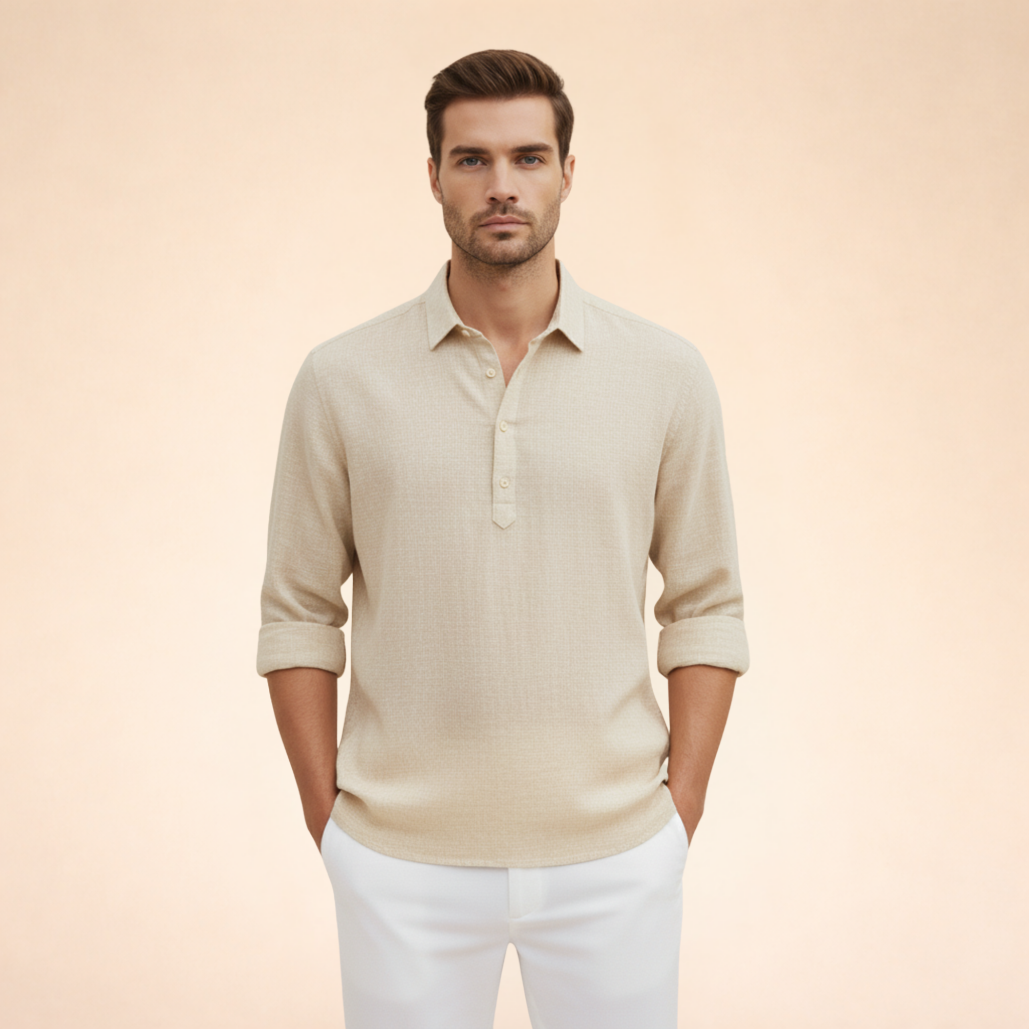 Alessio | Polo Elegante e Traspirante in Lino