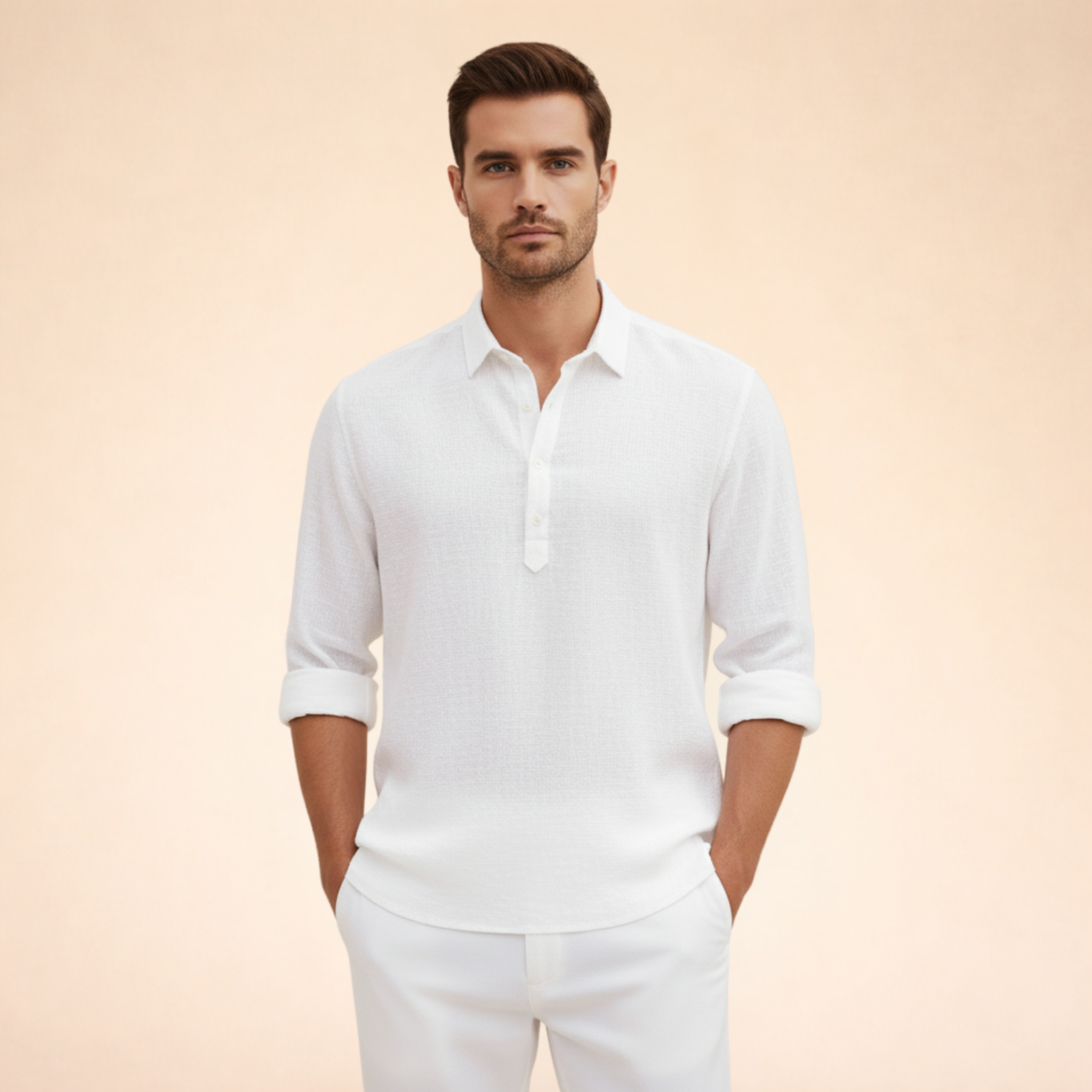 Alessio | Polo Elegante e Traspirante in Lino