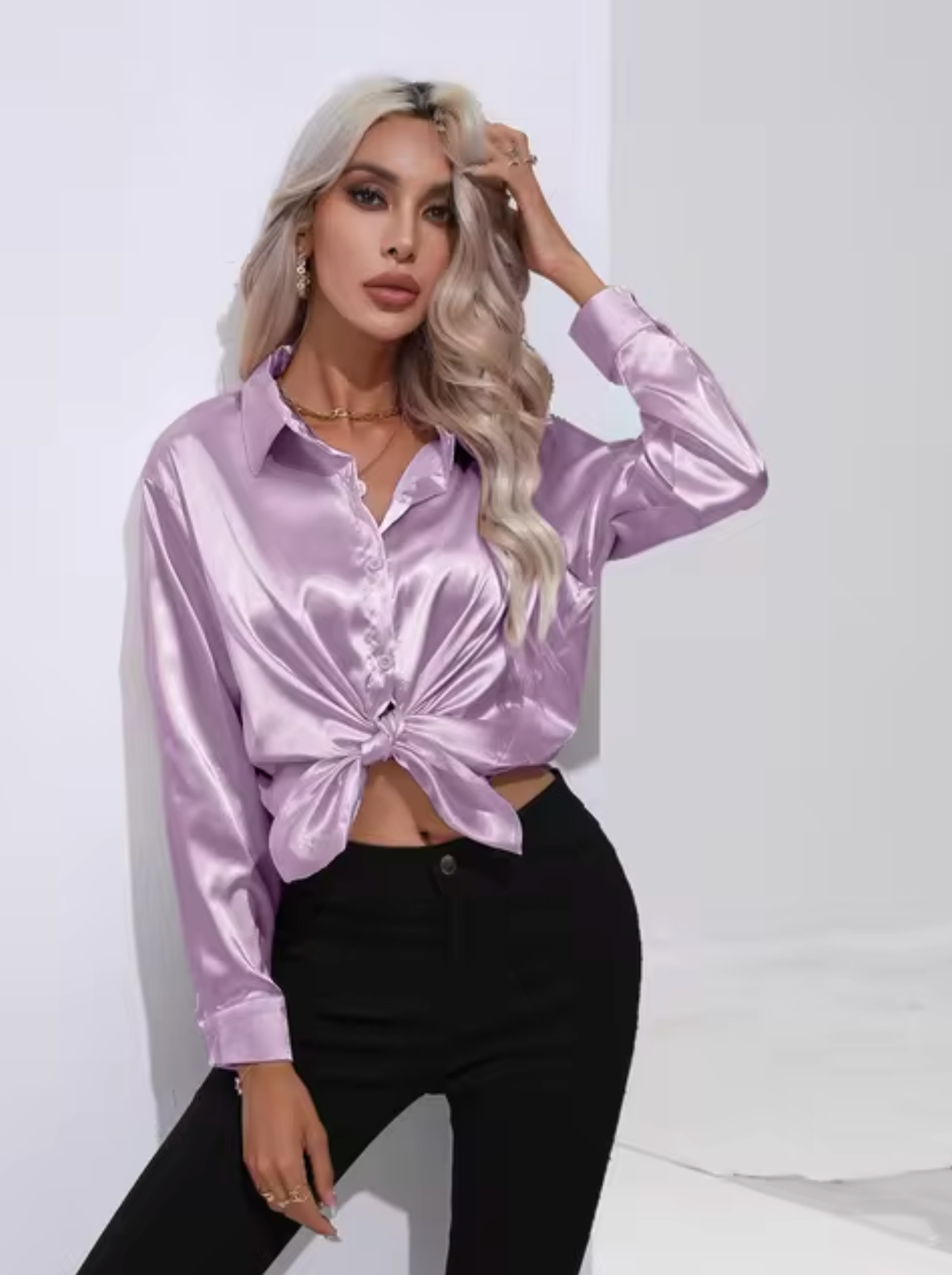 Doreen | Elegante Bluse aus Satin mit Charm