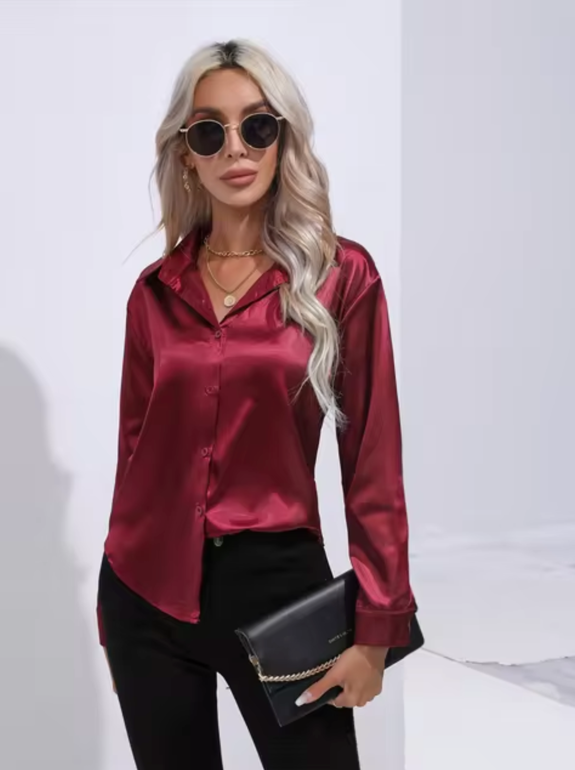 Doreen | Elegante Bluse aus Satin mit Charm