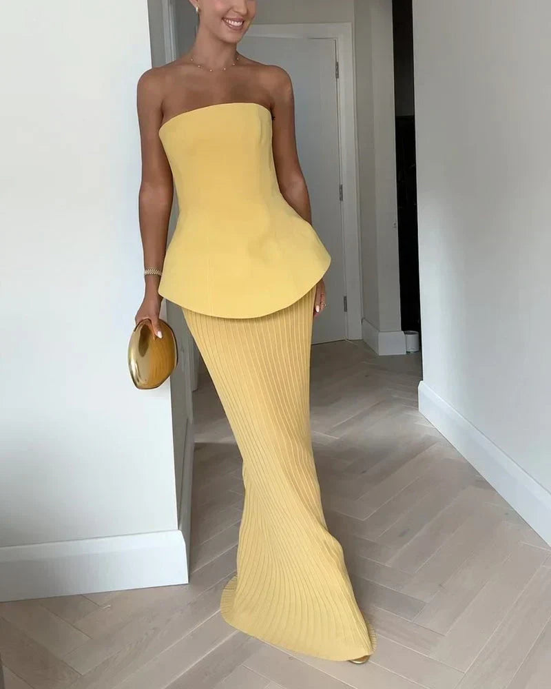 Annalisa | Raffiniertes trägerloses Kleid