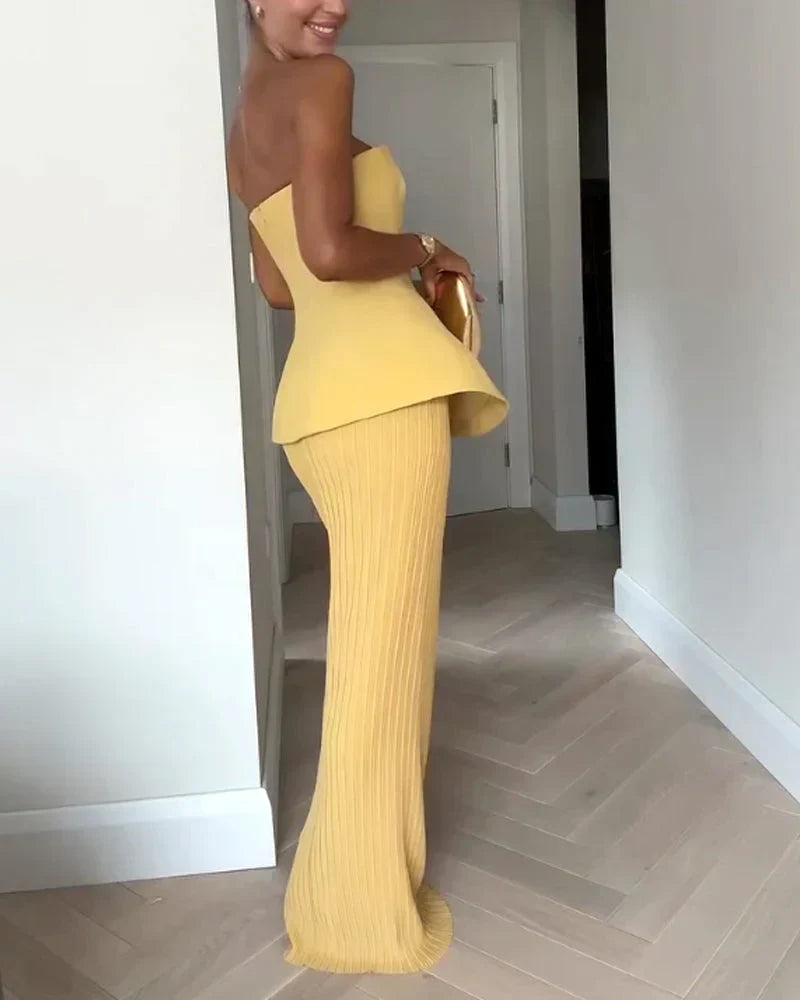Annalisa | Raffiniertes trägerloses Kleid