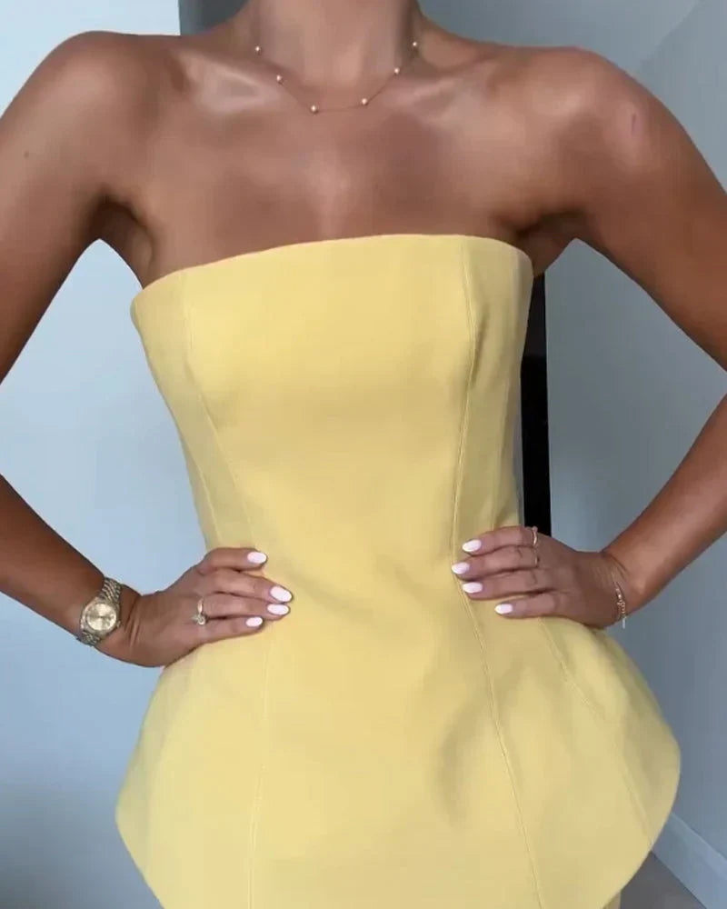 Annalisa | Raffiniertes trägerloses Kleid