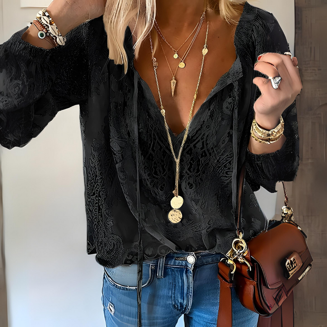 Kathrin | Moderne Bluse im Boho-Chic-Stil