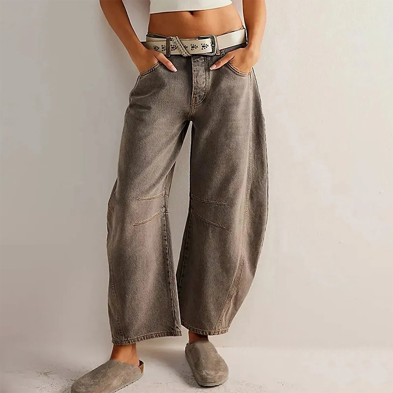 Ruan | Jeans mit weitem Bein - Bequeme Baumwolle