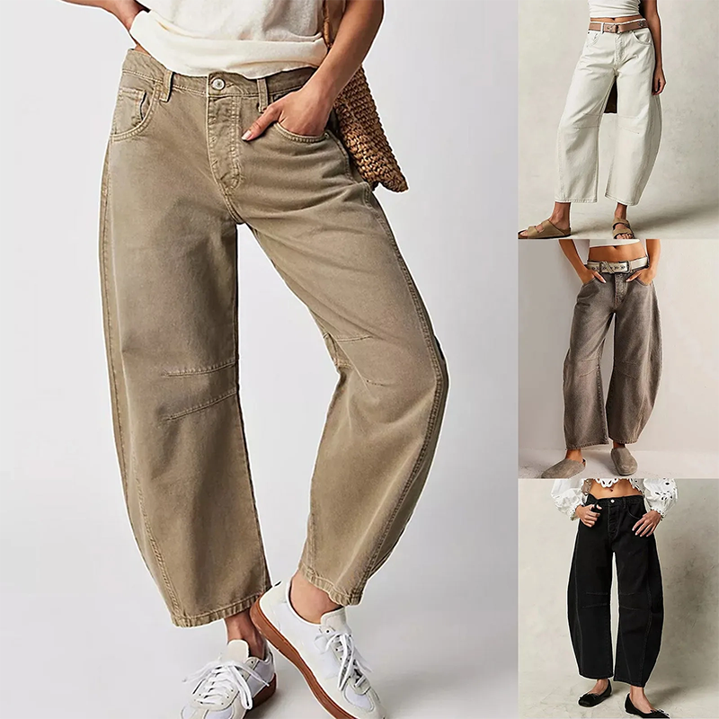 Ruan | Jeans mit weitem Bein - Bequeme Baumwolle